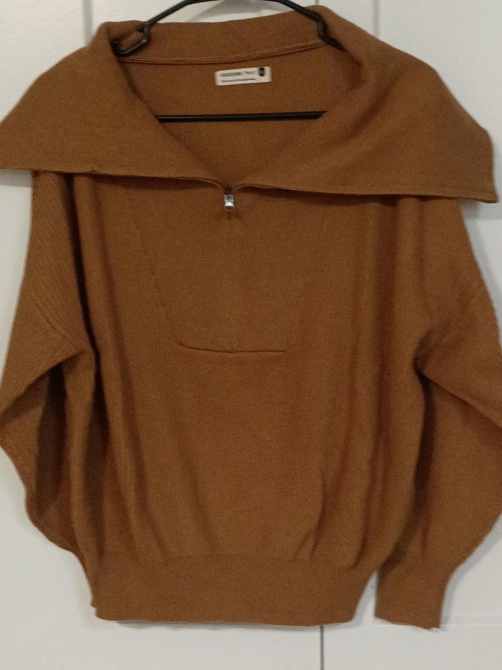 Jackson Rowe Warm Camel Ribbed Knit Pullover